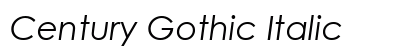 Century Gothic Italic Font Century Gothic Italic Font Preview