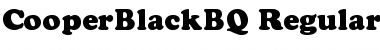 Cooper Black BQ Regular Font