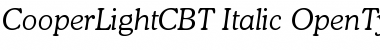 CooperLightC BT Italic