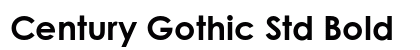 Century Gothic Std Bold Font Century Gothic Std Bold Font Preview