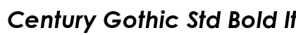 Century Gothic Std Bold Italic Font Century Gothic Std Bold Italic Font Preview