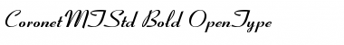 Download Coronet MT Std Bold Font