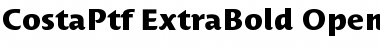 Costa Ptf ExtraBold Font