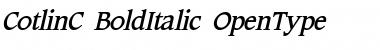 CotlinC Bold Italic