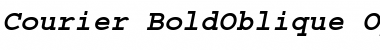 Courier Bold Oblique Font