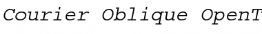 Courier Oblique Font