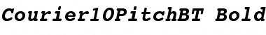 Courier 10 Pitch Bold Italic Font