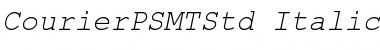 Courier PS MT Std Italic Font