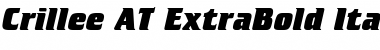 Crillee AT ExtraBold Italic Regular Font