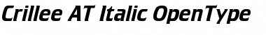 Crillee AT Italic Regular Font