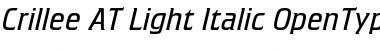 Crillee AT Light Italic Regular Font