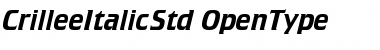 Download Crillee Italic Std Font