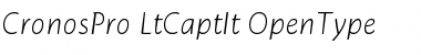 Cronos Pro Light Caption Italic Font