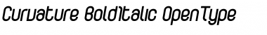 Download Curvature-BoldItalic Font