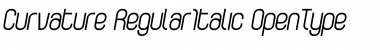 Download Curvature-RegularItalic Font
