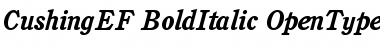 Download CushingEF-BoldItalic Font