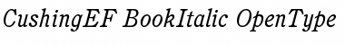 Download CushingEF-BookItalic Font