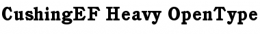 CushingEF-Heavy Regular Font