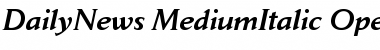 Jaeger Daily News Medium Italic Font