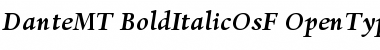 Dante MT Bold Italic SC Font