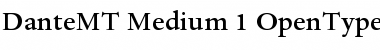Dante MT Medium Font