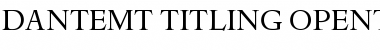 Dante MT Titling Font