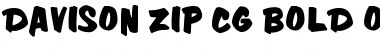Davison Zip CG Bold Regular Font