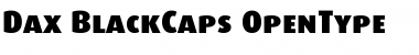 Dax-BlackCaps Regular Font