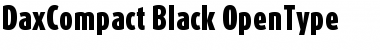 DaxCompact-Black Regular Font