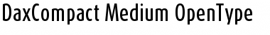 DaxCompact-Medium Regular Font