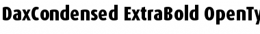 DaxCondensed ExtraBold Font