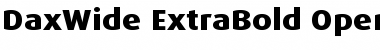 DaxWide ExtraBold Font