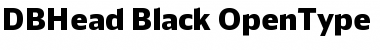 DB Head Black Font