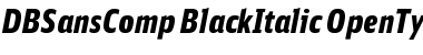 DB Sans Comp Black Italic