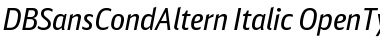 DB Sans Cond Altern Regular Italic