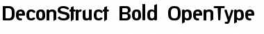DeconStruct Bold Font