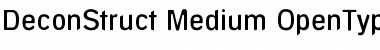 DeconStruct Medium Font