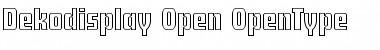 Dekodisplay-Open Regular Font