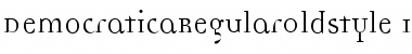 DemocraticaRegularOldstyle Regular Font