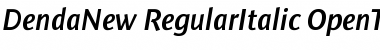 DendaNew RegularItalic Font