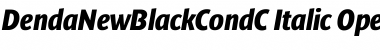 DendaNewBlackCondC Italic