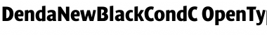 DendaNewBlackCondC Regular Font