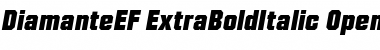 DiamanteEF ExtraBoldItalic Font