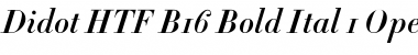 Didot HTF-B16-Bold-Ital Font