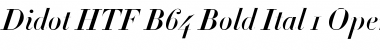 Didot HTF-B64-Bold-Ital Font