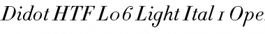 Didot HTF-L06-Light-Ital Font