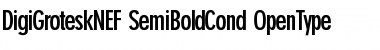 DigiGroteskNEF-SemiBoldCond Regular Font