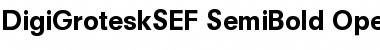 Download DigiGroteskSEF-SemiBold Font
