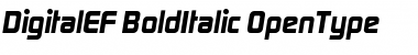 DigitalEF Bold Italic