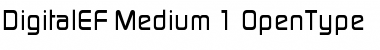DigitalEF Medium Font